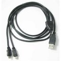 Rnd Accessories RND Accessories 6 ft. Dual Micro USB Splitter Cable For HTC Smartphones - Black RND-SPILTMICRO-HTC
